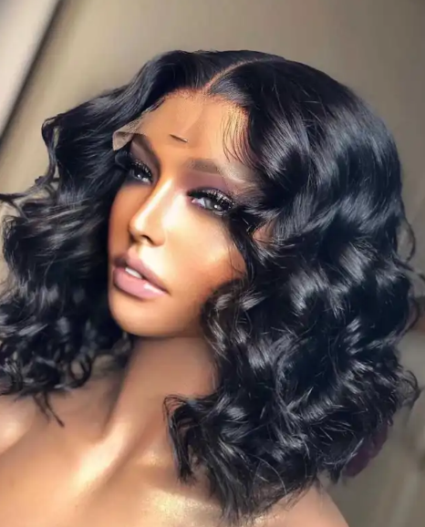 Thumbnail: European & American  Black  Wig for Women