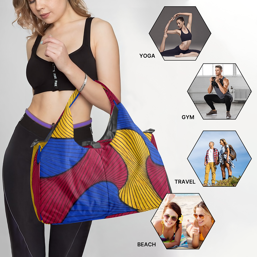 Thumbnail: 1329. VEE Fashion Canvas Sports Bag