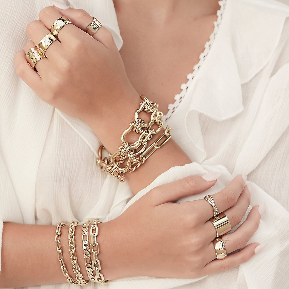 Thumbnail: Hammered Domed Ring by Eklexic