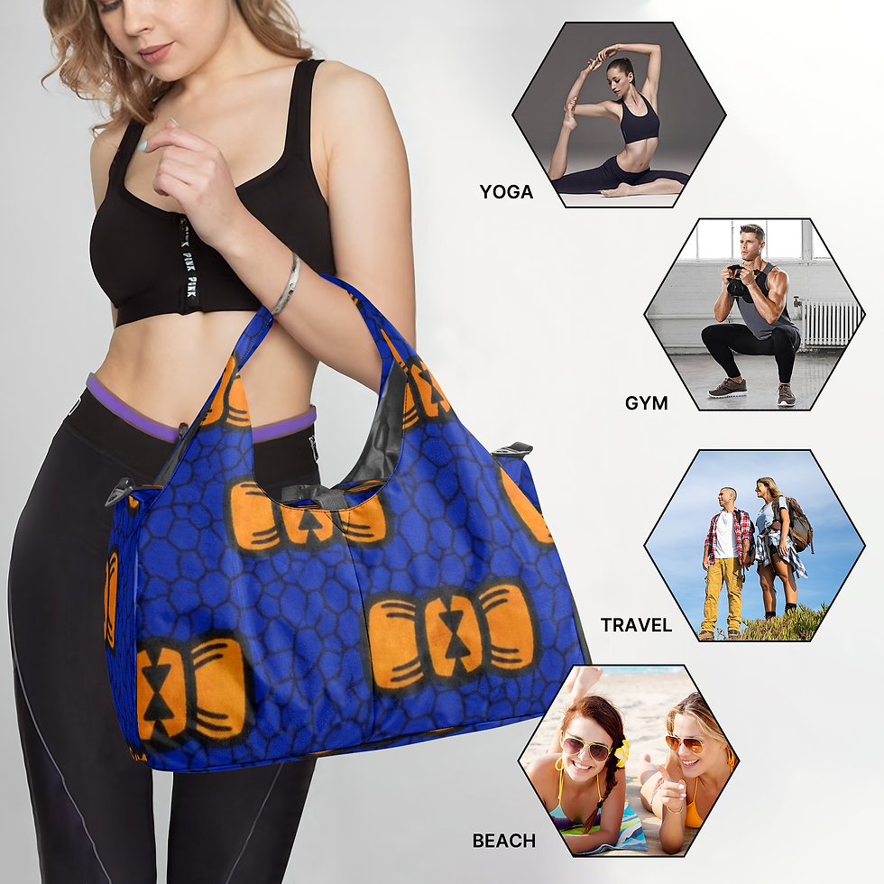 Thumbnail: 1329. Vee Fashion Canvas Sports Bag
