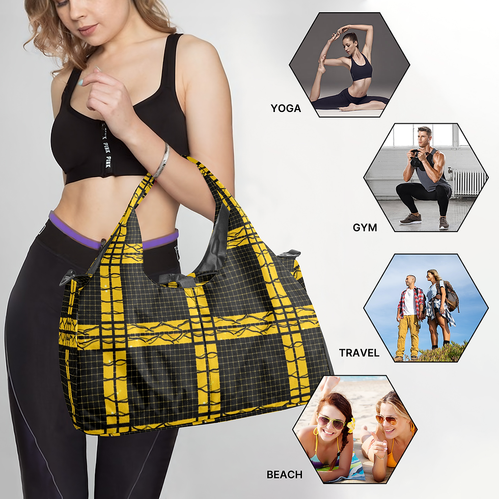 Thumbnail: 1329. Vee Fashion Canvas Sports Bag