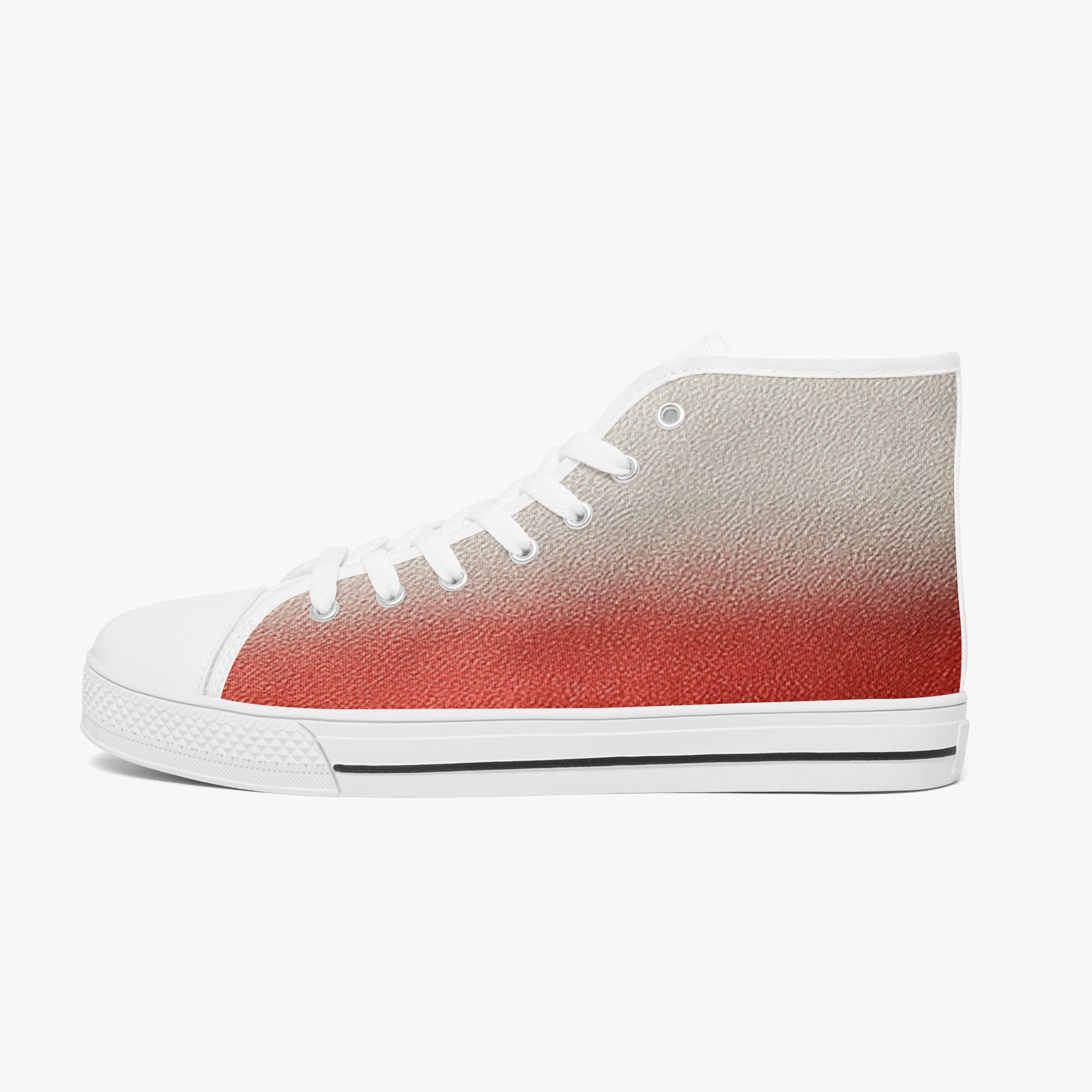 1098. DaviDÉ High-Top Canvas Shoes - White/Black