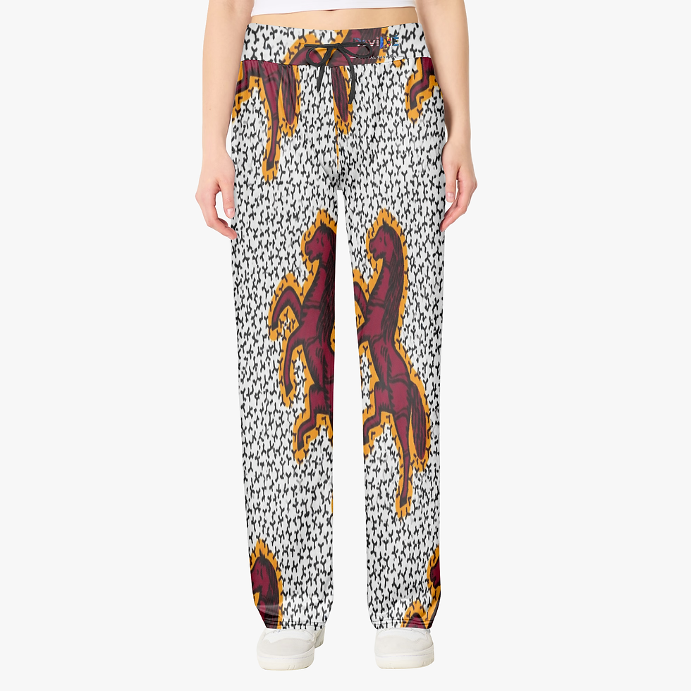 Thumbnail: 1191. DaviDE Fashion Women's Wide Leg Casual Pants