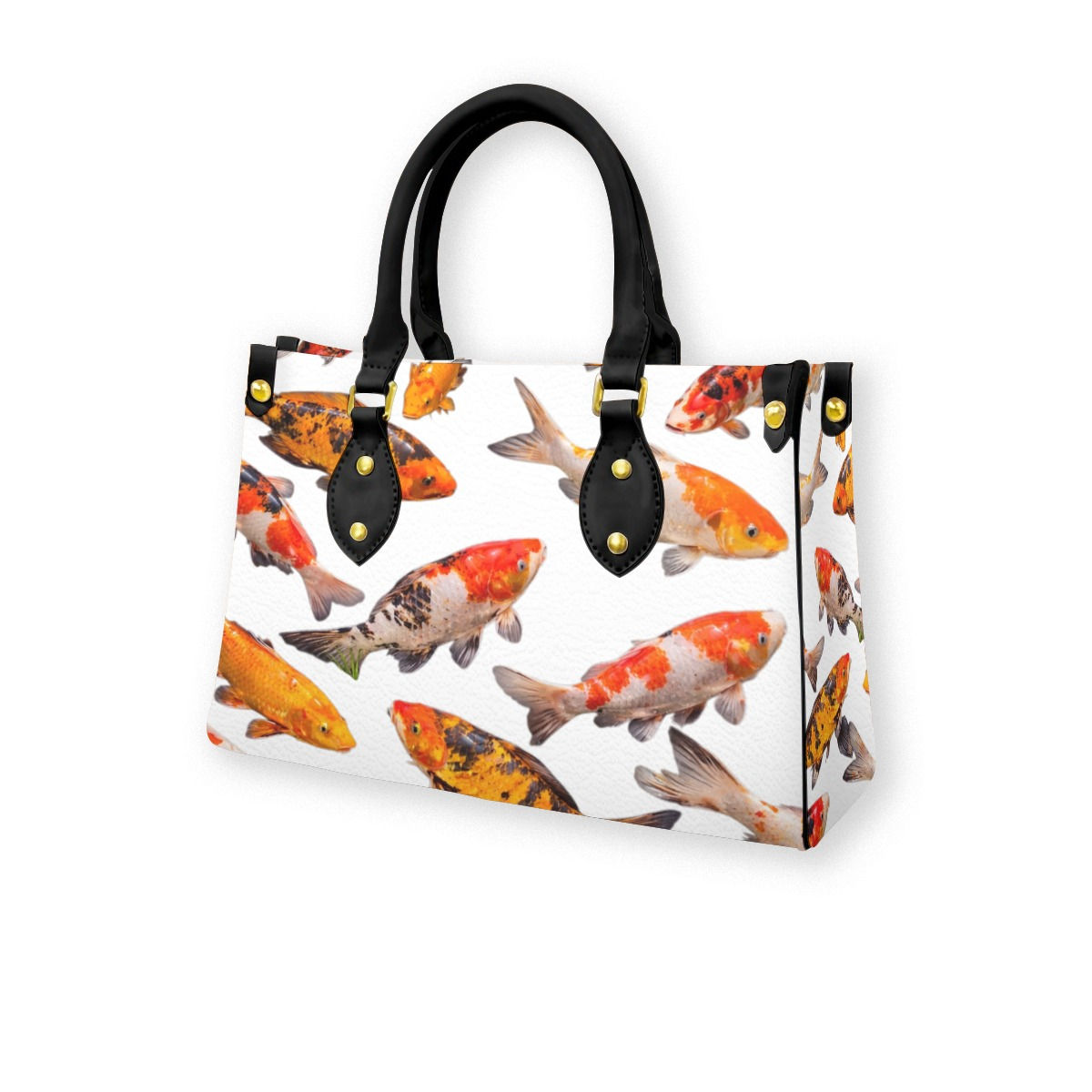 DaviDÉ Koi-Fish Women's Tote Bag With Black Handle