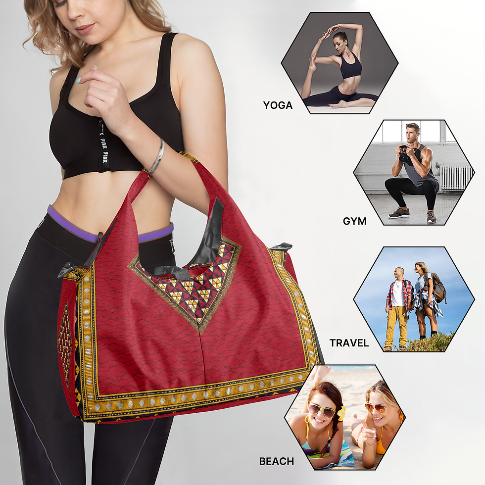 Thumbnail: 1329. Vee fashion Canvas Sports Bag