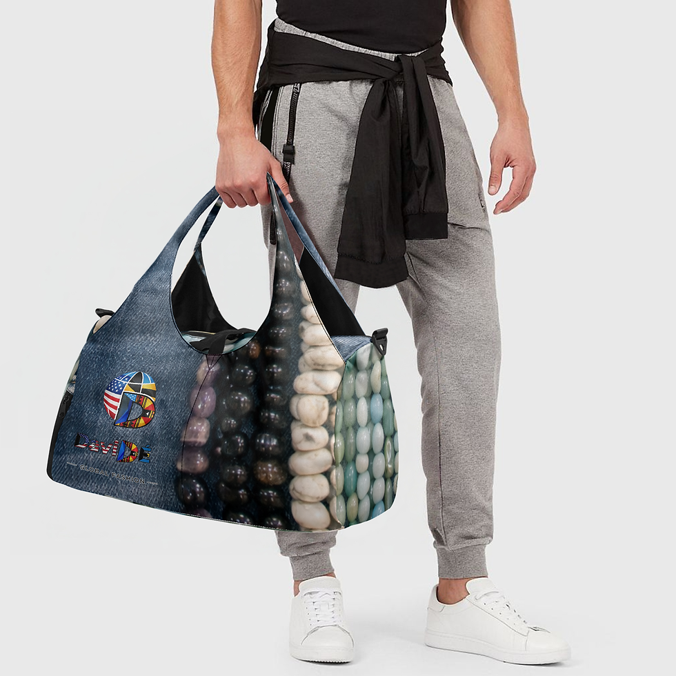 Thumbnail: 1329. DaviDE Fashion Canvas Sports Bag
