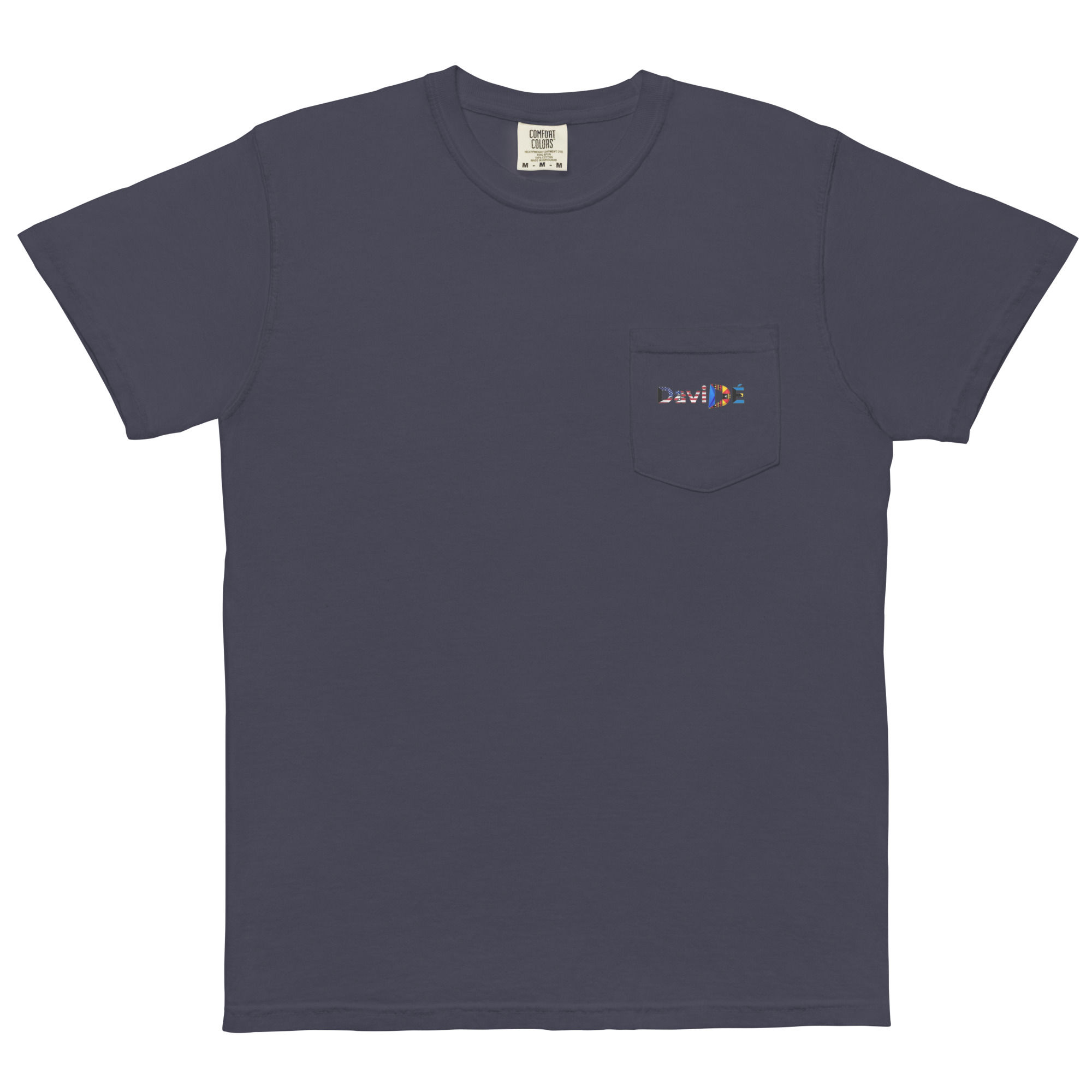 DaviDÉ Unisex garment-dyed pocket t-shirt