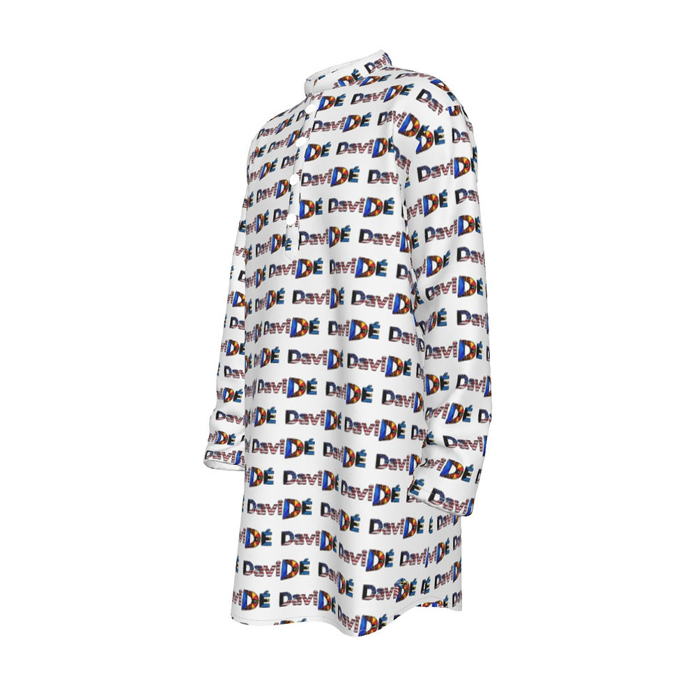 Thumbnail: DaviDÉ Elite Men's Stand-up Collar Long Shirt