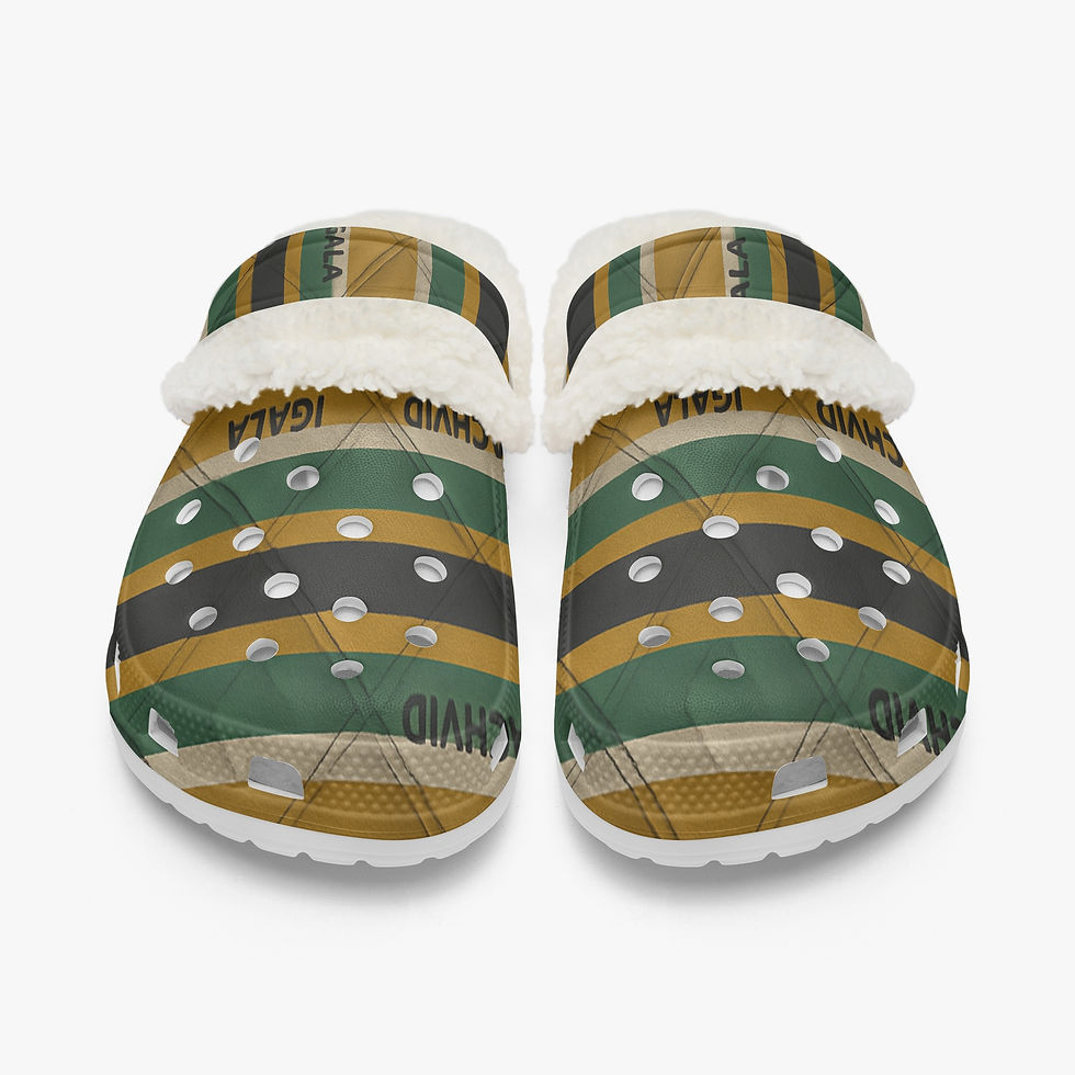 Thumbnail: 475. Rachvid Igala Lined All Over Printed Clogs