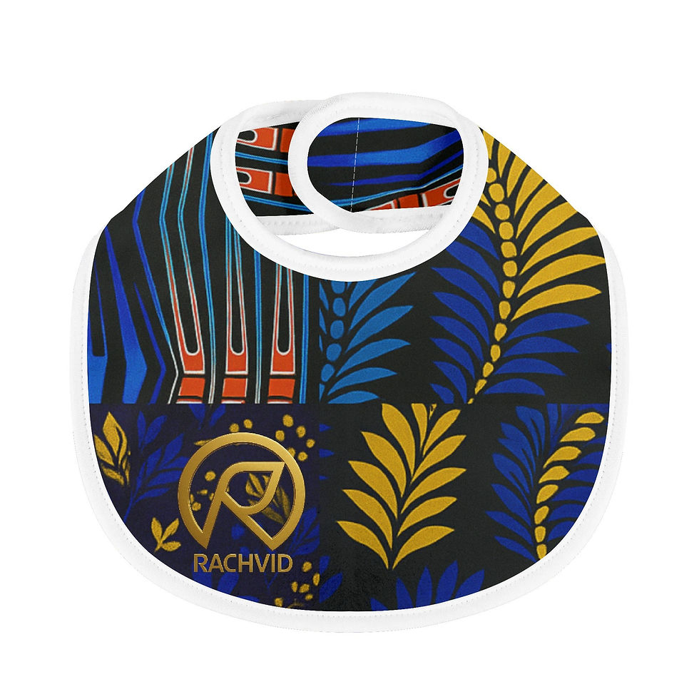 Thumbnail: Rachvid Ankara Custom Drooling and Teething Baby Bibs for Babies