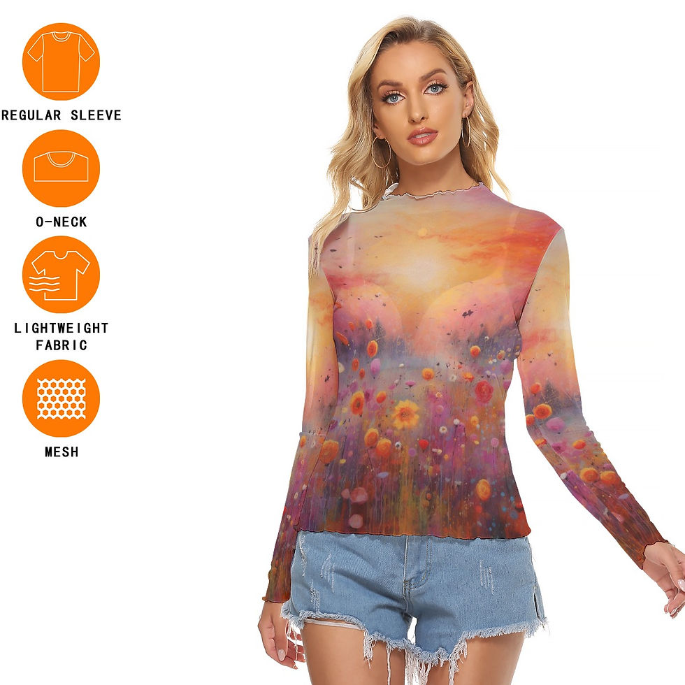 Thumbnail: Rachvid All-Over Print Women's Mesh T-shirt