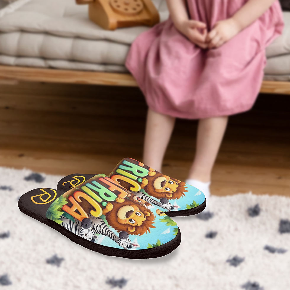 Thumbnail: 1142.Rachvid Africa Kid's Light Cotton Slippers