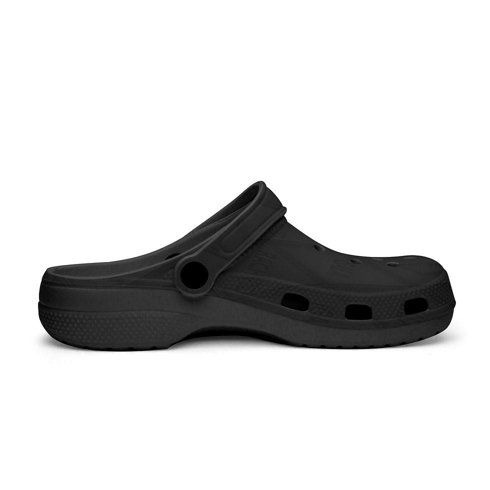 Thumbnail: 613. Rachvid Igala Black-base AOP Clogs
