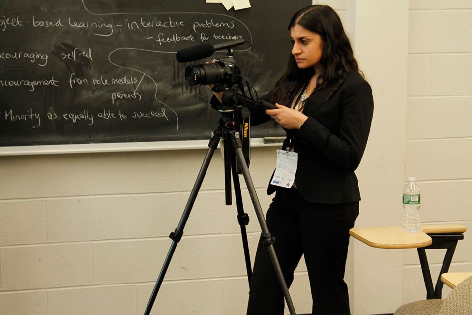 Our President recording Change Fest!