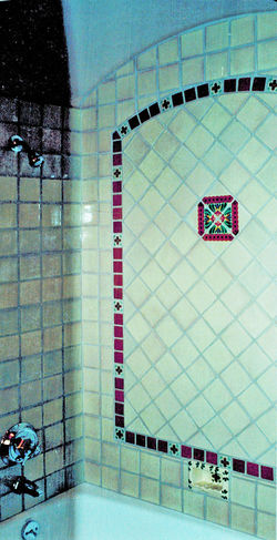 Bath 10 4 x 4 Blanco, Cadena 2 x 2 Terra