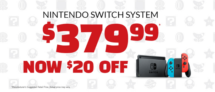 Nintendo Switch - Now $20 Off!