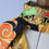 Miniature : tour-de-cou-soie-sauvage-shantung-jaune-noir-orange-style-haute-couture-fait-main-france-luxe-zoom