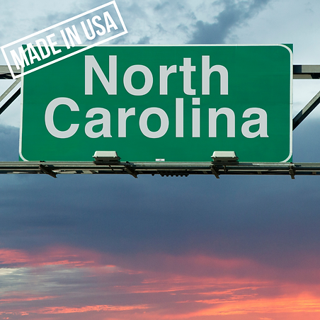 A sign that says North Carolina
