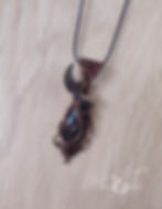 Miniature : Talisman obsidienne dorée -MIHORAE-
