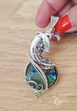 Miniature : Collier avec Labradorite Lune - FALKOR - 