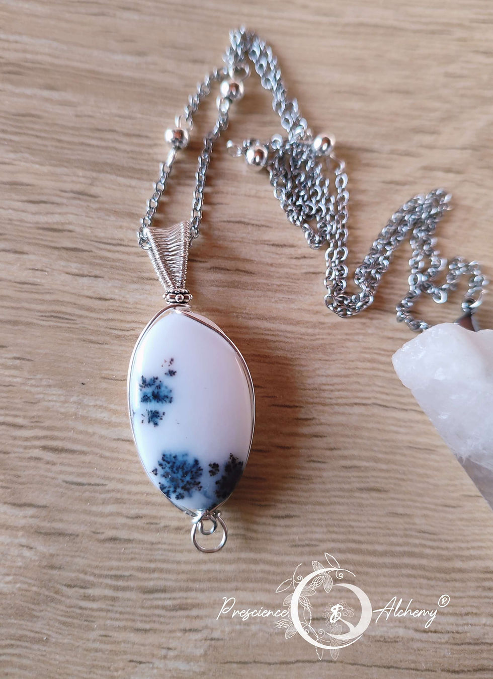 Miniature : Pendentif en Opale Dendrite