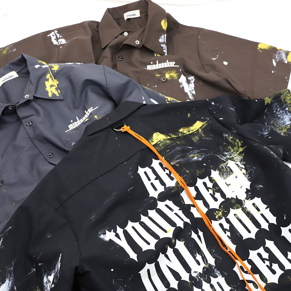 縮圖：Be Your Self Painted S/S Shirts / GRAY