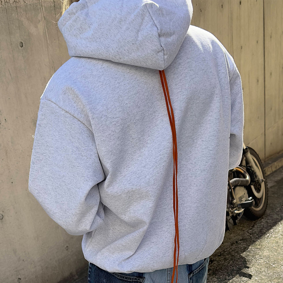 縮圖：Grafitti Logo Hoodie / HEATHER GREY