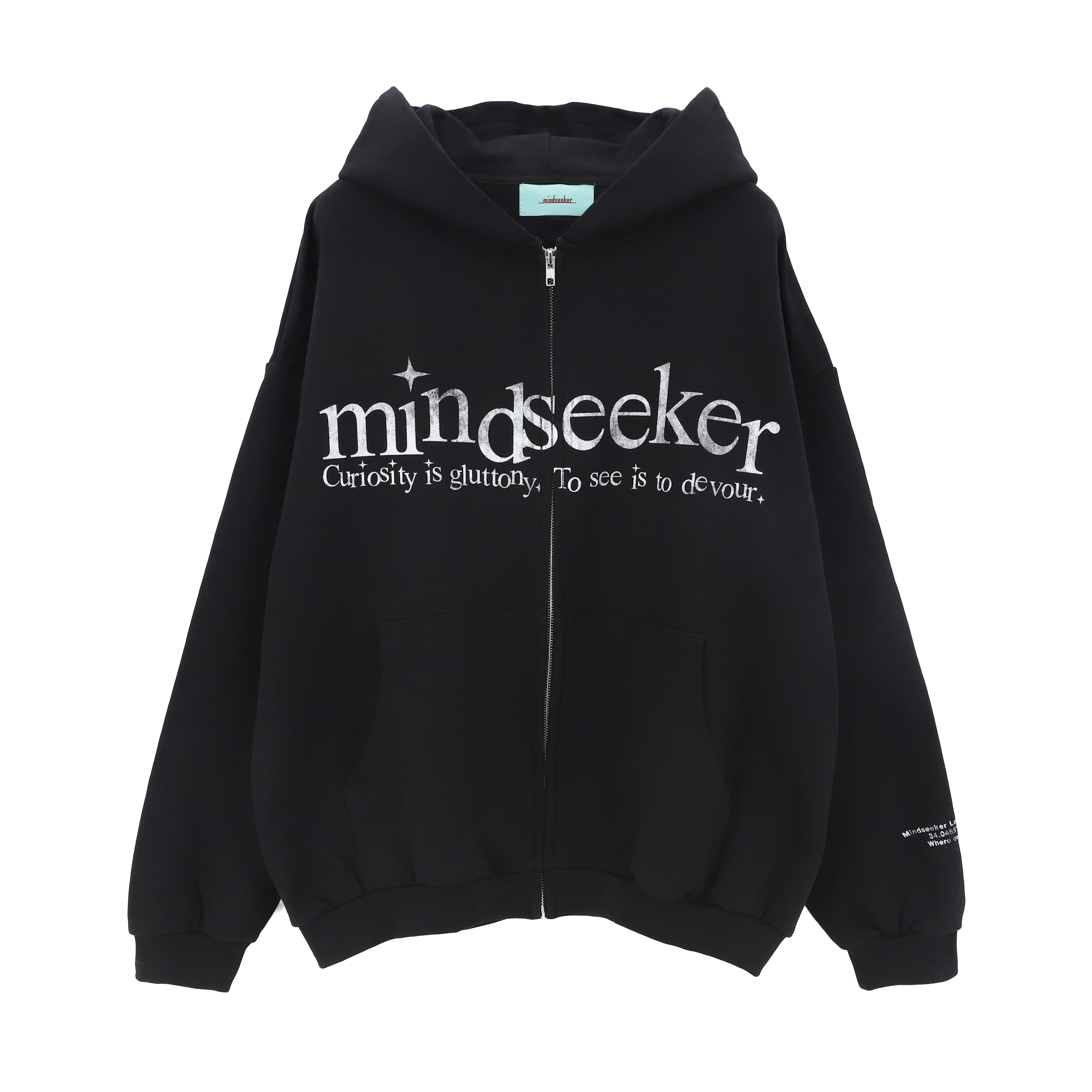 Eyes Zip Hoodie / BLACK