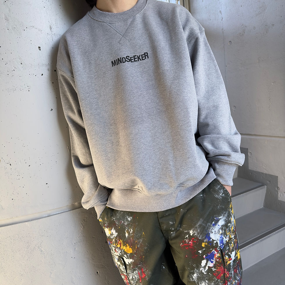 Thumbnail: Message CREWNECK SWEATSHIRTS / GRAY