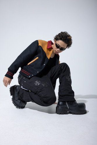 MINDSEEKER × Dickies Iron Cross Patch Flare Carpenter Pants