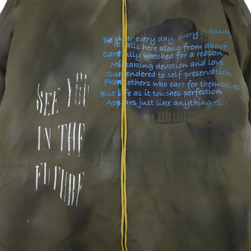 縮圖：Collage Printed Mods Coat / OLIVE