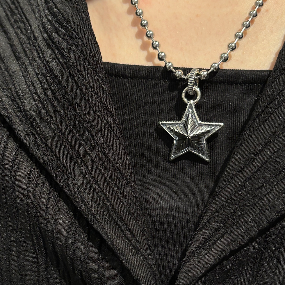 サムネイル： Small Depp Star w / Gear Ring Pendant
