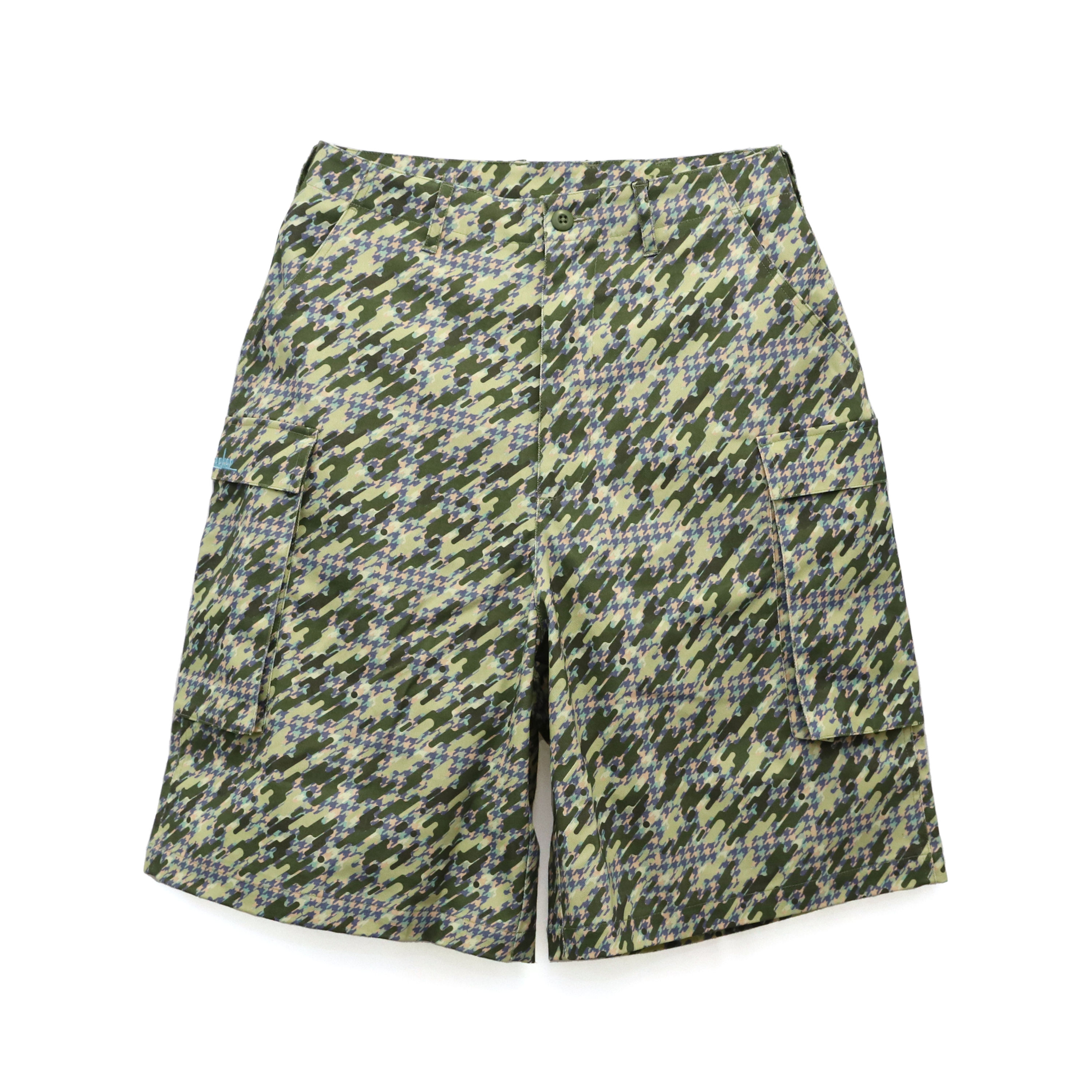 Crazy Camo Cargo Baggy Shorts / CAMO