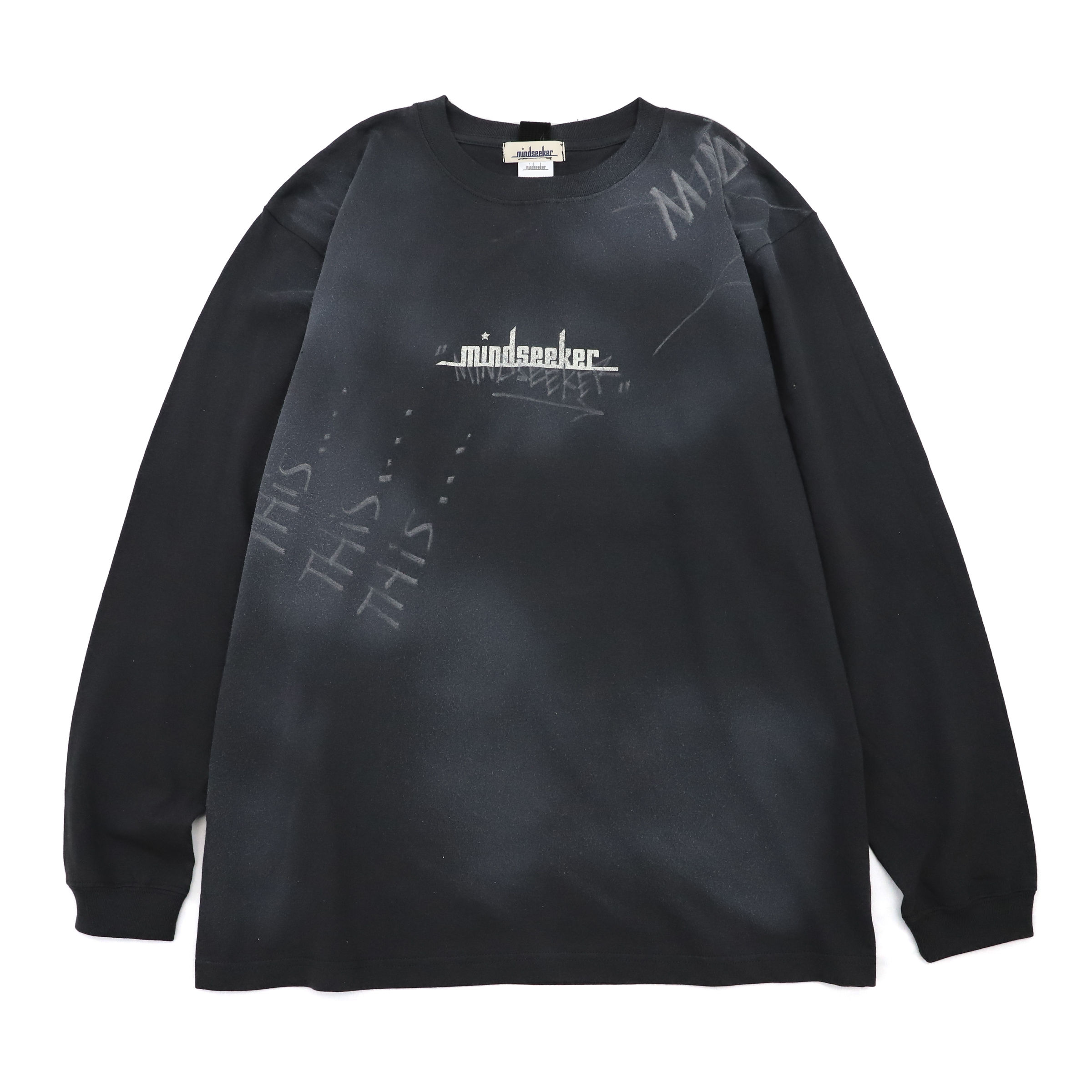 HAND GRAFFITI L/S TEE / BLACK