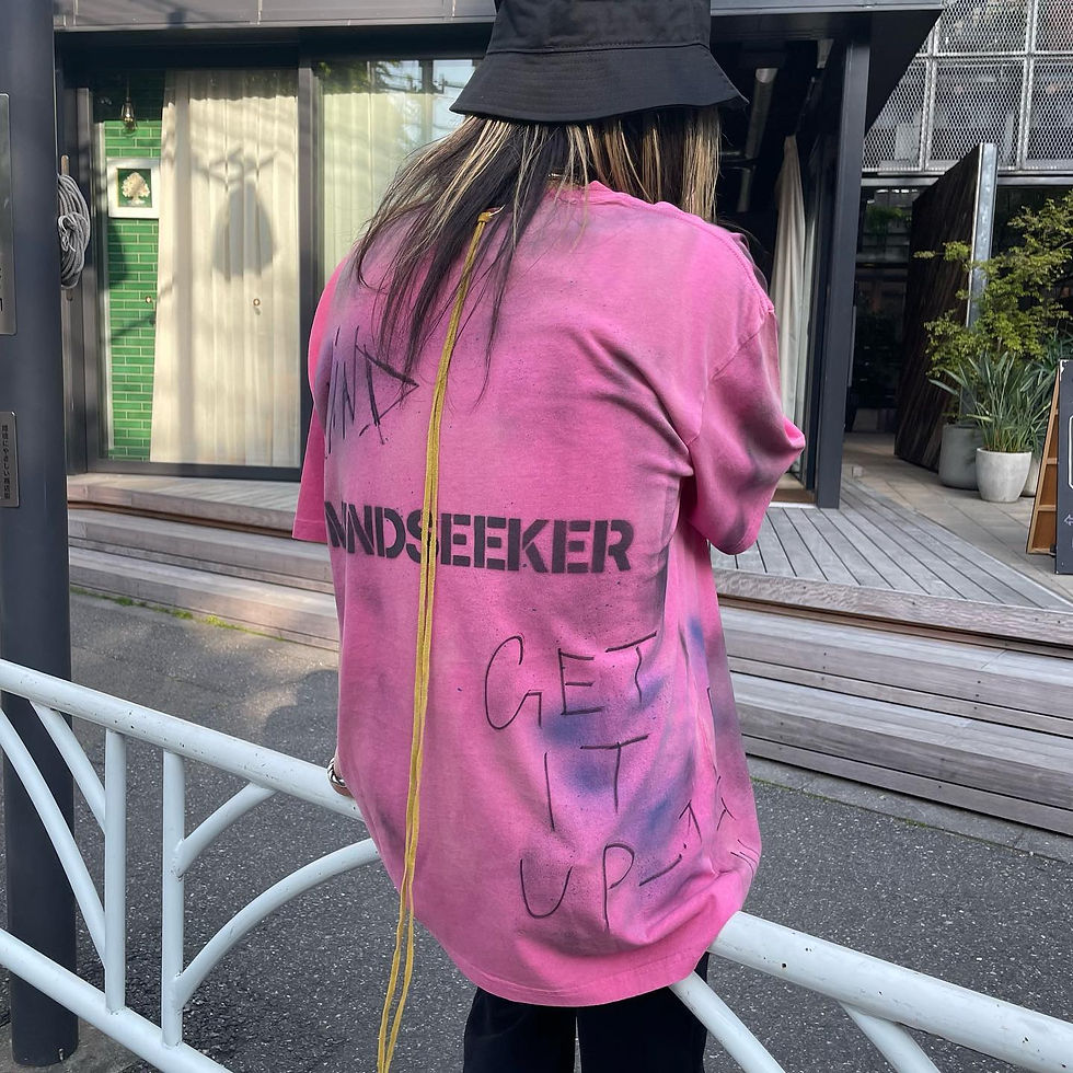 縮圖：HAND GRAFFITI STENCIL TEE / PINK
