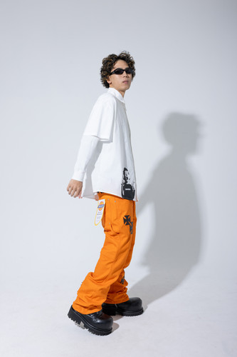 MINDSEEKER × Dickies Iron Cross Patch Flare Carpenter Pants