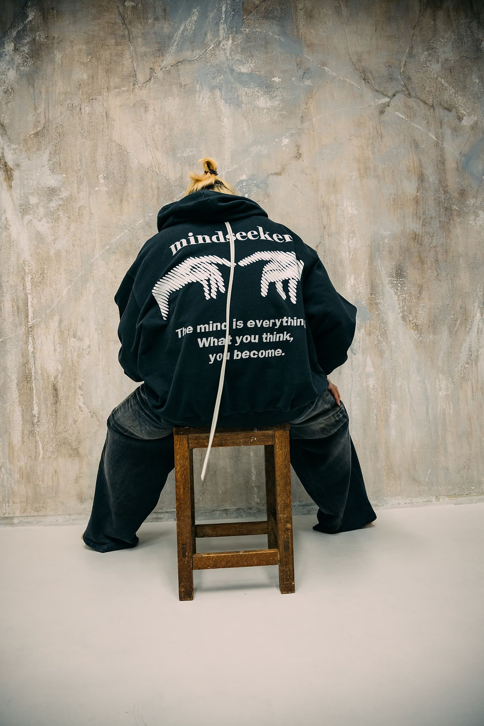 Thumbnail: Message Hoodie / BLACK