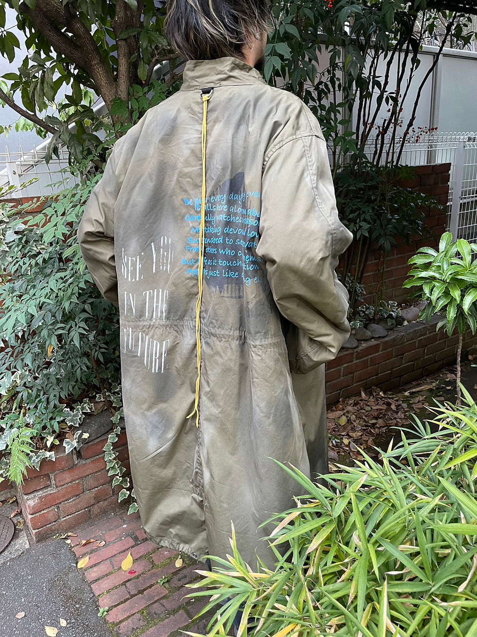 縮圖：Collage Printed Mods Coat / OLIVE