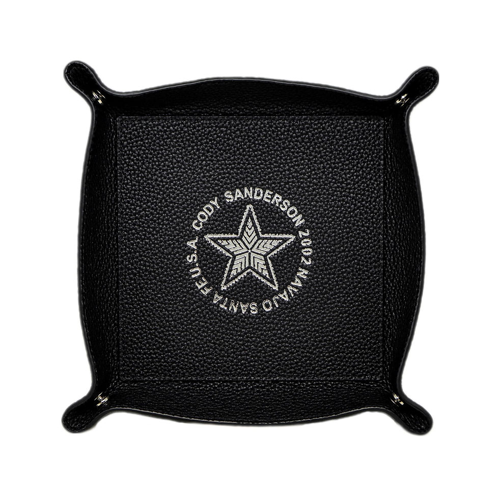 Leather Printed Logo Tray