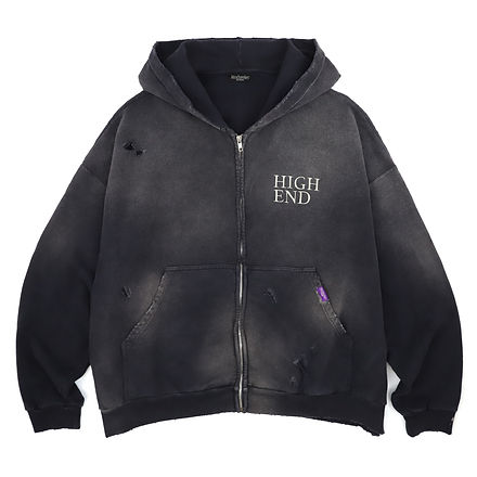 MINDSEEKER Overfit HIGH END Zip Hoodie 黒 Overfit HIGH END Zip Hoodie / BLACK | mindseeker