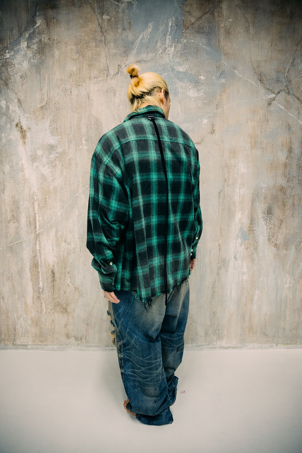 サムネイル： Vintage Wash Check Shirts / GREEN