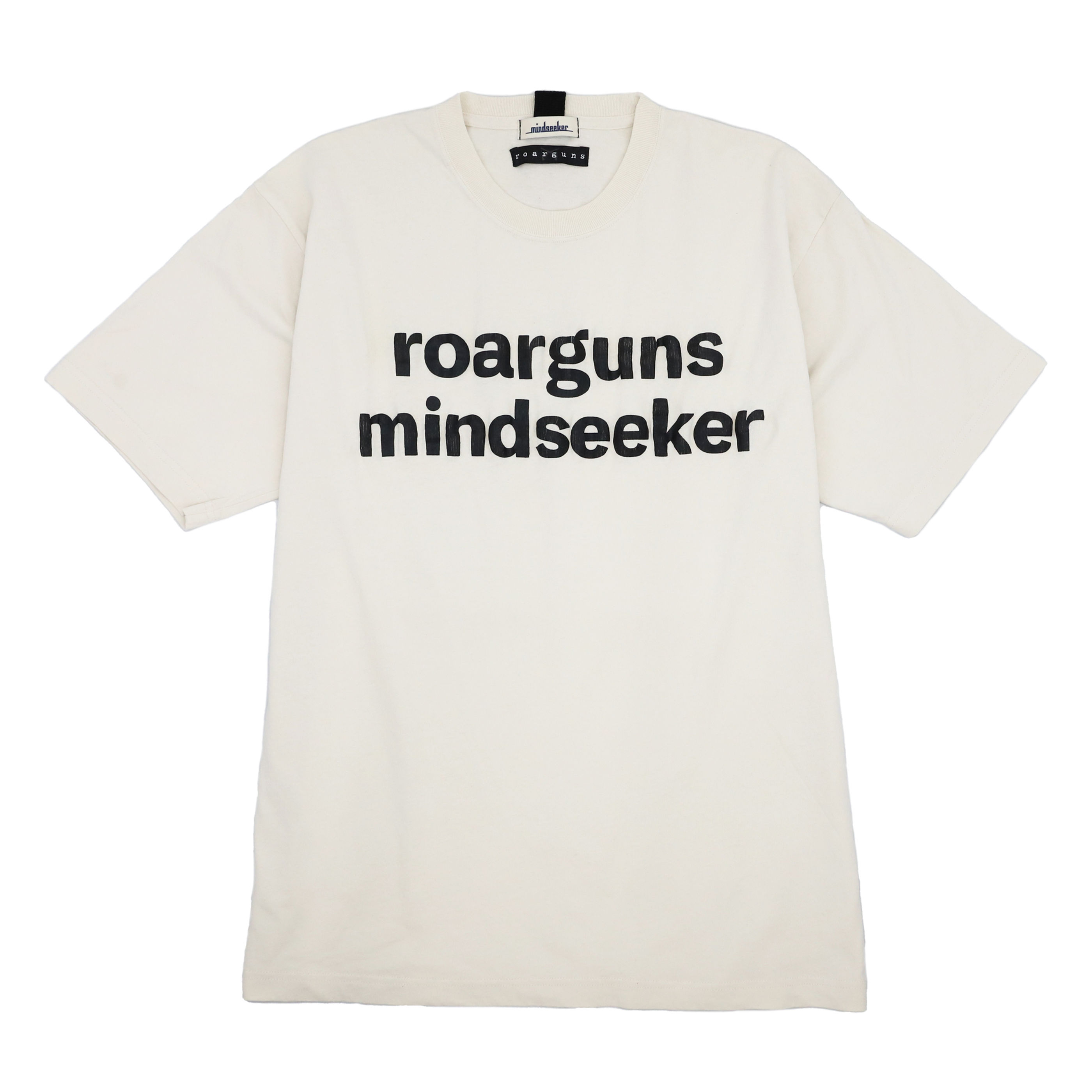 mindseeker×roar guns Logo Print Tee / NATURAL