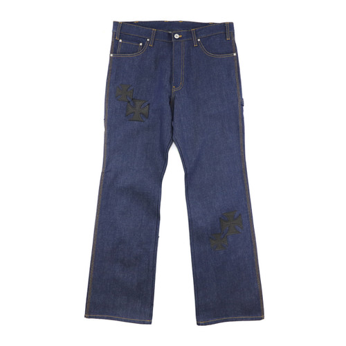 MINDSEEKER × Dickies Iron Cross Patch Flare Carpenter Pants