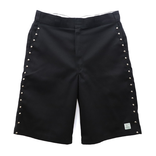 Vintage Remake Side Studs Work Shorts / BLACK | mindseeker