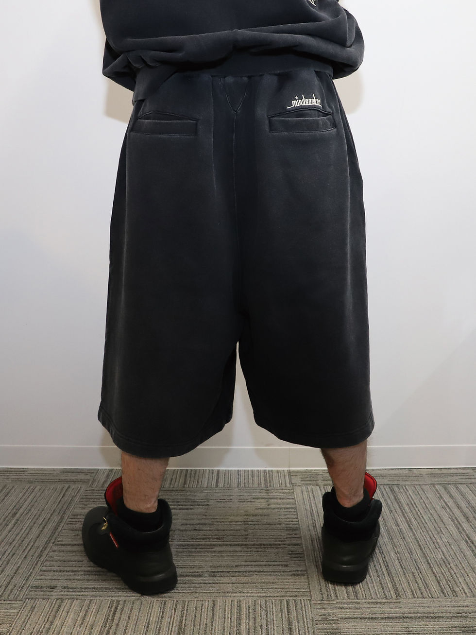 サムネイル： Flight Faded Sweat Shorts / BLACK