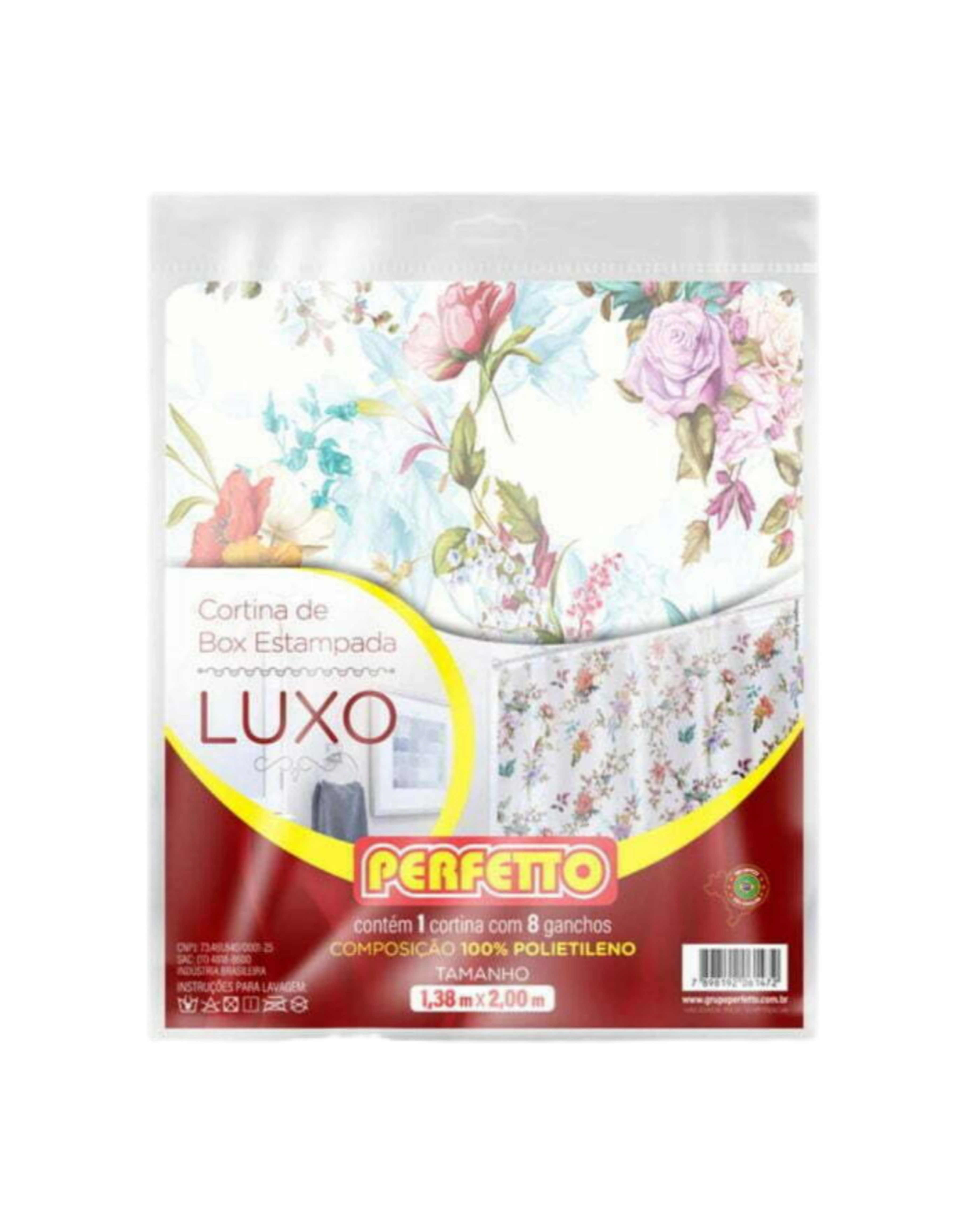 Cortina de box plástica luxo