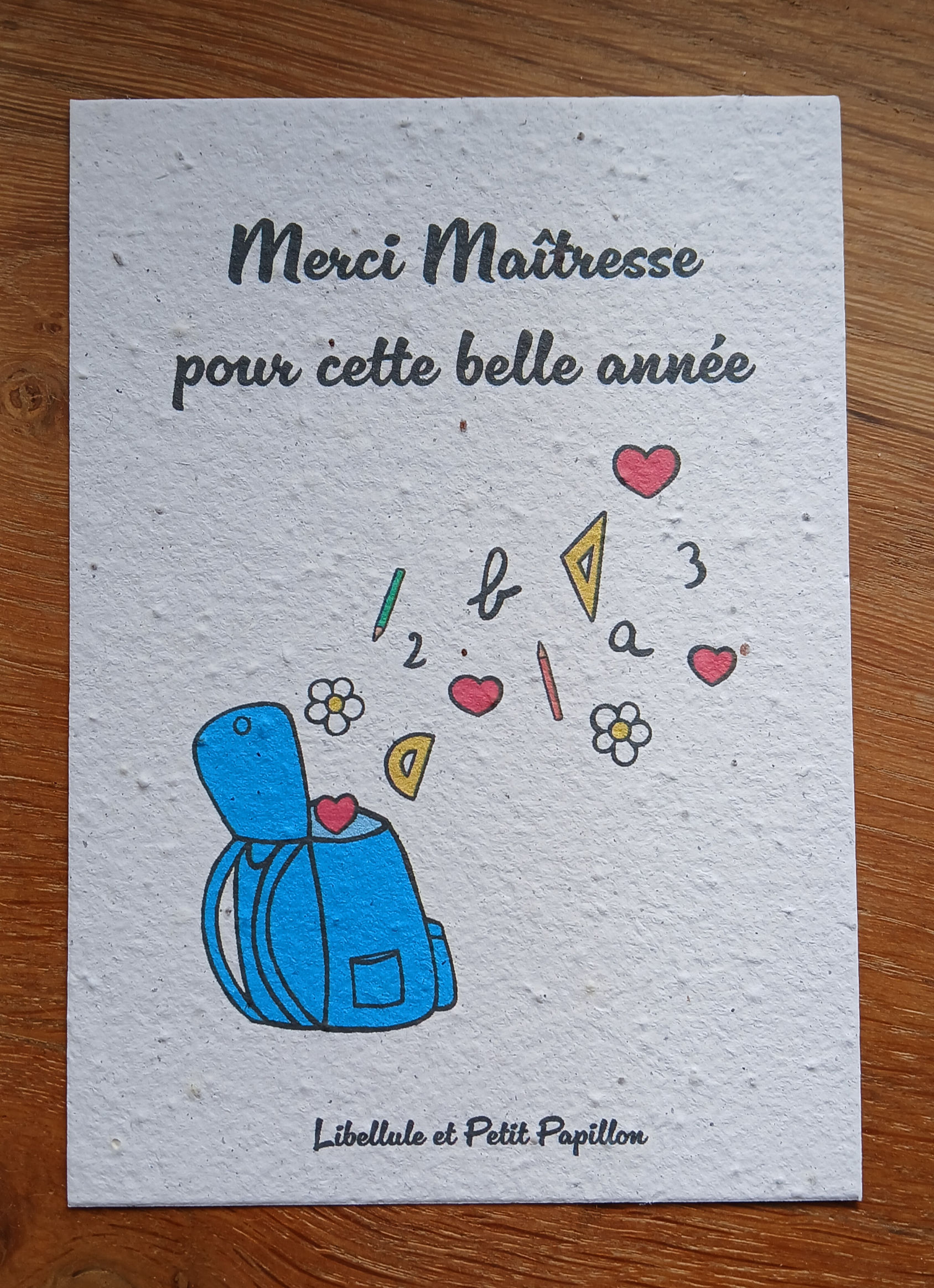 Carte à Planter "Merci Maîtresse"