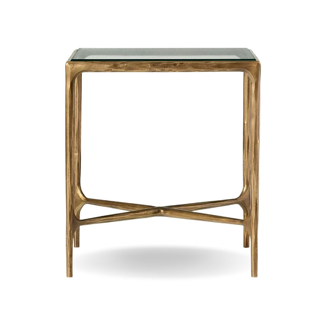 Nero Nightstand - Forged Brass