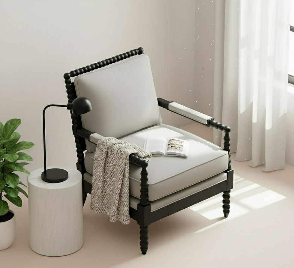 Thumbnail: The Leoni Armchair (Matte Black)