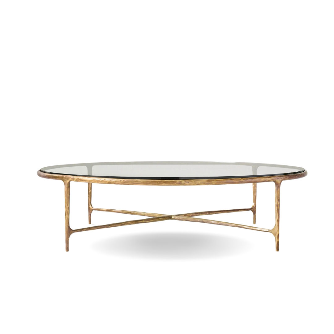 Gaia Coffee Table - Forged Brass